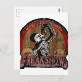 Freak Show Postkarte (Vorne/Hinten)
