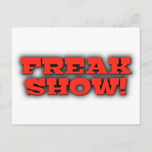 Freak Show Postkarte (Vorderseite)