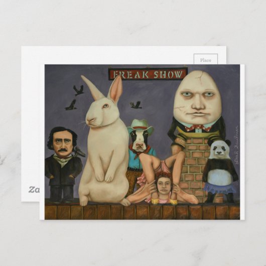Freak Show Postkarte (Vorne/Hinten)
