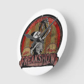 Freak Show Runde Wanduhr (Winkel)