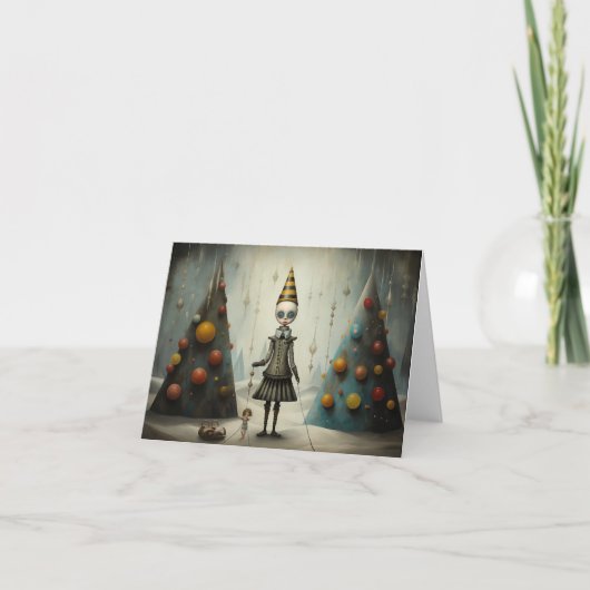 Freak Show Weihnachtskarten Feiertagskarte (Vorderseite)