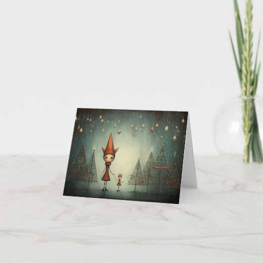 Freak Show Weihnachtskarten Feiertagskarte (Vorderseite)