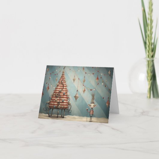 Freak Show Weihnachtskarten Feiertagskarte (Vorderseite)
