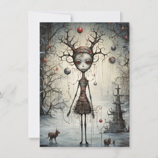 Freak Show Weihnachtskarten Feiertagskarte (Vorderseite)