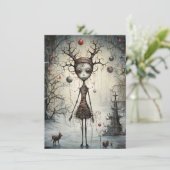 Freak Show Weihnachtskarten Feiertagskarte (Stehend Vorderseite)