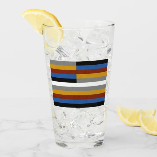 Freak-Stolz-Flagge Glas (Vorderseite Ice)