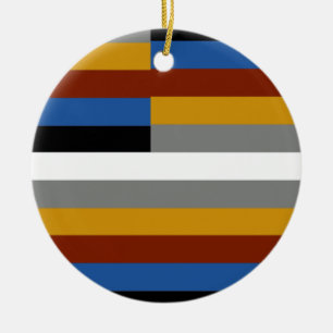 Freak-Stolz-Flagge Keramik Ornament
