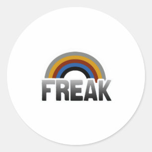 Freak Stolz Runder Aufkleber