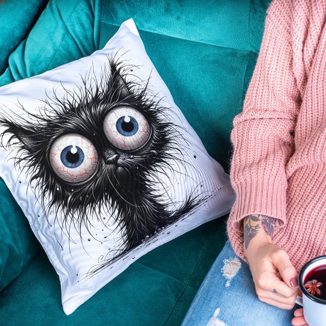 Freaked Out Cat Kissen (Von Creator hochgeladen)