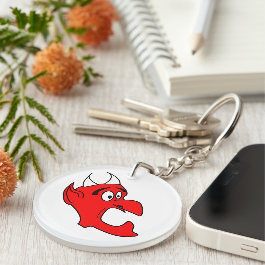 Freaked-Out-Teufel Schlüsselanhänger (Vorderseite rechts)