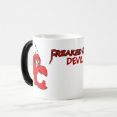 Freaked-Out-Teufel Verwandlungstasse (Vorderseite Links)