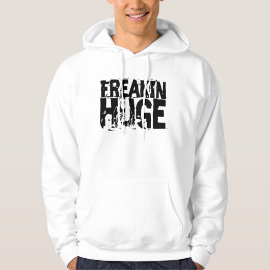 Freakin enormer Kastentext versteckter Hoodie (Vorderseite)