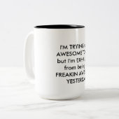 "FREAKIN FANTASTISCHE" TASSE (Vorderseite Links)