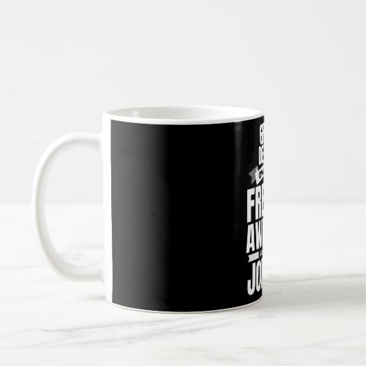 Freakin' Phantastischer Grafikdesigner-Zitat Kaffeetasse (Links)