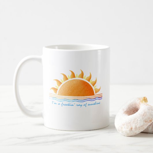 Freakin Ray of Sunshine Kaffeetasse (Mit Donut)