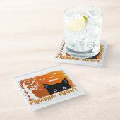 Freaking Meowt Glasuntersetzer (Schrägansicht)