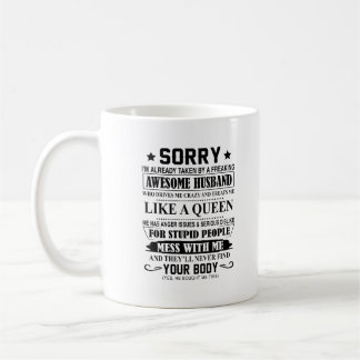 Freaking Phantastische Husband-Tasse - Sorry, ich Kaffeetasse