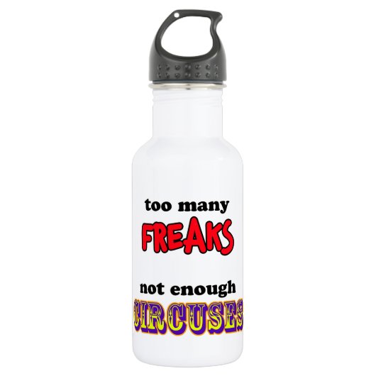 Freaks und Circuses Edelstahlflasche (Vorderseite)