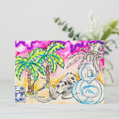 Freaky Art Feiertagskarte (Stehend Vorderseite)