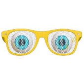 Freaky Big Round Eyeballs Partybrille (Vorderseite)