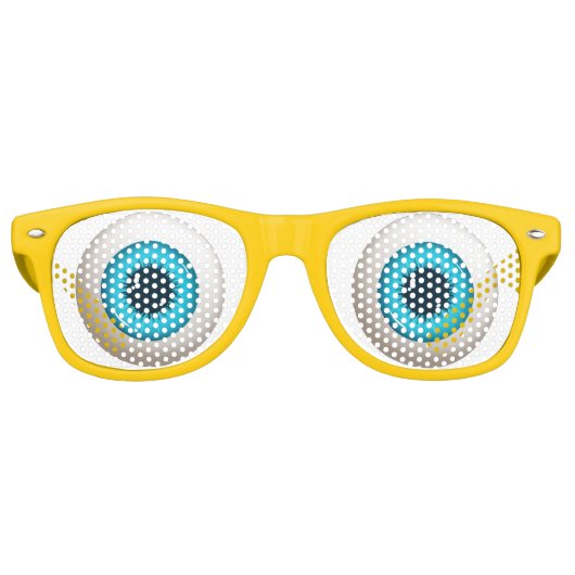 Freaky Big Round Eyeballs Partybrille (Vorderseite)