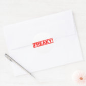 Freaky Briefmarke Runder Aufkleber (Umschlag)