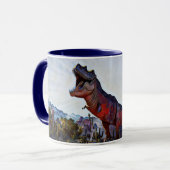 Freaky Dinosaur im WüstenArt Tasse Cup (Vorderseite Links)