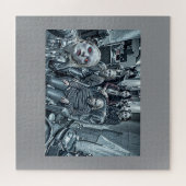 Freaky Family Foto Halloween Thema Puzzle (Horizontal)