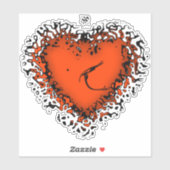 Freaky heart v4.2 Aufkleber (Blatt)