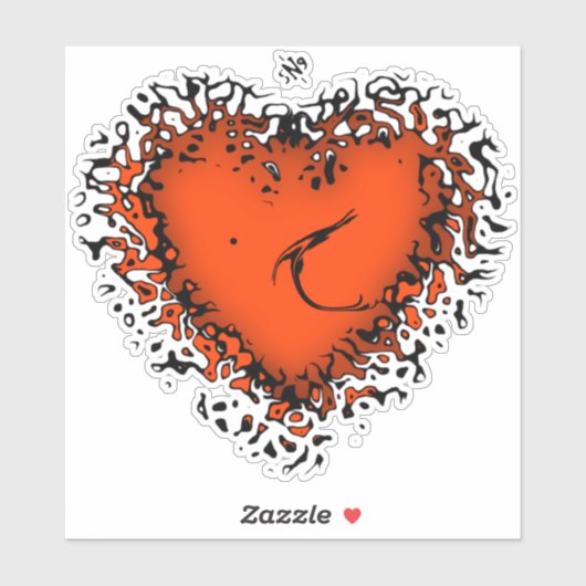 Freaky heart v4.2 Aufkleber (Blatt)