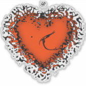 Freaky heart v4.2 Aufkleber (Vorderseite)