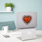 Freaky heart v4.2 Aufkleber (Laptop auf Schreibtisch)