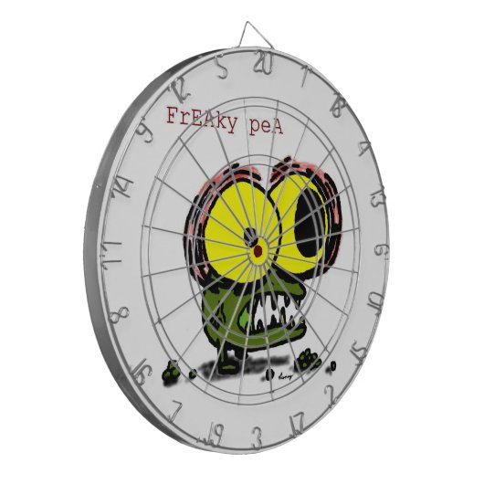 Freaky Pea Dartboard Dartscheibe (Vorderseite Links)