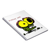 Freaky Pea Notizbuch Notizblock (Rechte Seite)