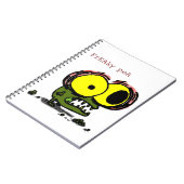 Freaky Pea Notizbuch Notizblock (Linke Seite)