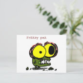 Freaky Pea Postcard Postkarte (Stehend Vorderseite)