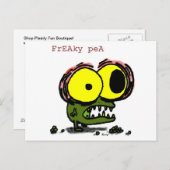 Freaky Pea Postcard Postkarte (Vorne/Hinten)