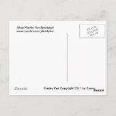 Freaky Pea Postcard Postkarte (Rückseite)