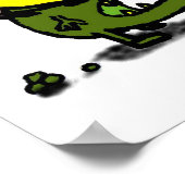 Freaky Pea Print Poster (Ecke)