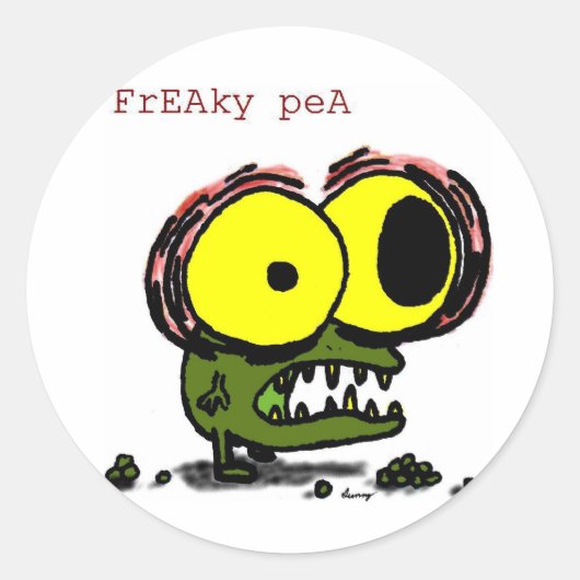 Freaky Pea Stickers (Vorderseite)