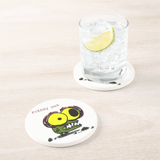 Freaky Pea Untersetzer (Seite)