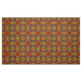 Freaky Tiki rotes Vintages Fraktal-Kaleidoskop Stoff (Fat Quarter (45,7 x 55,9 cm))