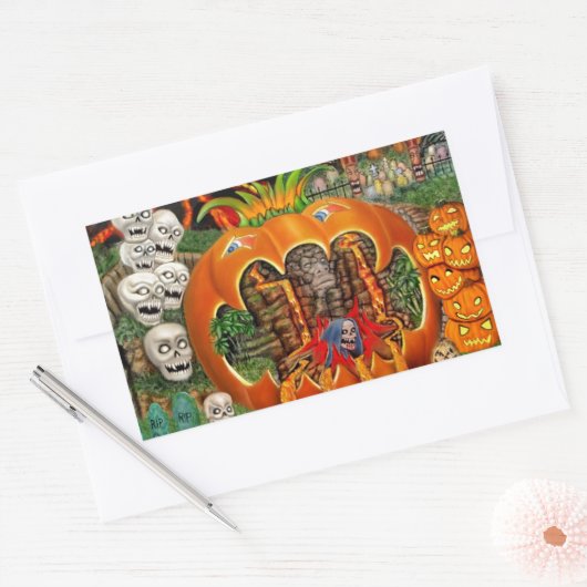 FREAKY TIKI TOMBS RECHTECKIGER AUFKLEBER (Umschlag)