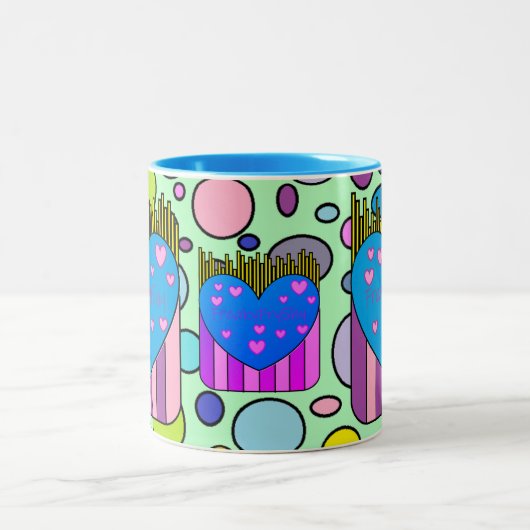 FreakyFry Cup Zweifarbige Tasse (Mittel)