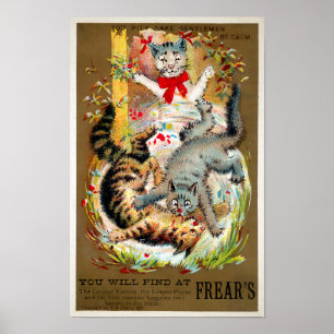 Frears Cat Trade Card Nr. 4 (von 6) Poster