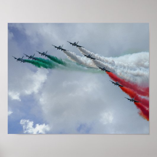 Frecce Tricolori Canvas Print Poster (Vorne)