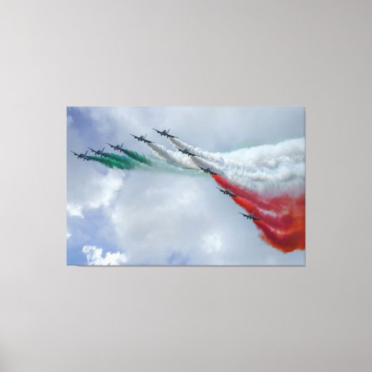 Frecce Tricolori Leinwanddruck (Vorderseite)