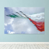 Frecce Tricolori Leinwanddruck (Insitu (Holzboden))