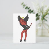 FRECH ODER NETT FEIERTAGSPOSTKARTE (Stehend Vorderseite)