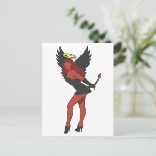 FRECH ODER NETT FEIERTAGSPOSTKARTE (Stehend Vorderseite)